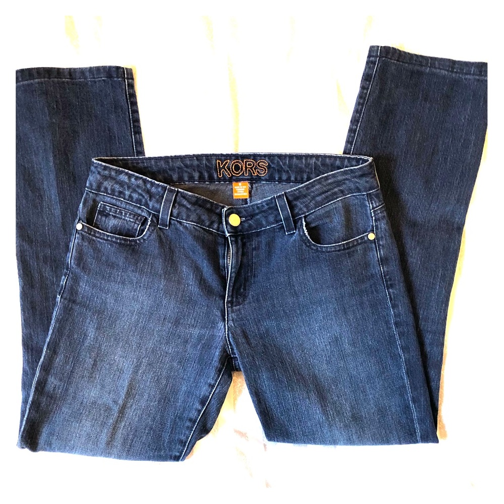 Michael Kors Deep Indigo Boot Cut Jeans